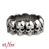 etNox - anillo "Calavera" acero inoxidable