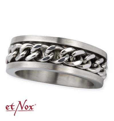 etNox - ring "Rose" stainless steel