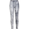 Leggings serpiente blanco gris