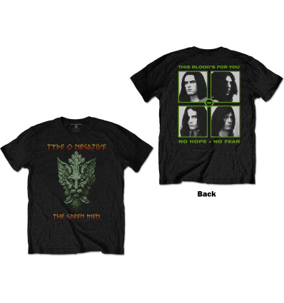 Camiseta TYPE O NEGATIVE UNISEX T-SHIRT: GREEN MAN (BACK PRINT)