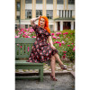 Vestido rockabilly calaveras y rosas