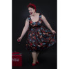 Amanda Scoop Neck Swing Dress in Heart and Roses Print