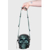 Bolso calavera metalizado GRAVE DIGGER SKULL HANDBAG [GUNMETAL]