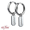 etNox - pendientes "calavera" acero inoxidable