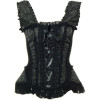 Jasmin overbust corset scroll brocade